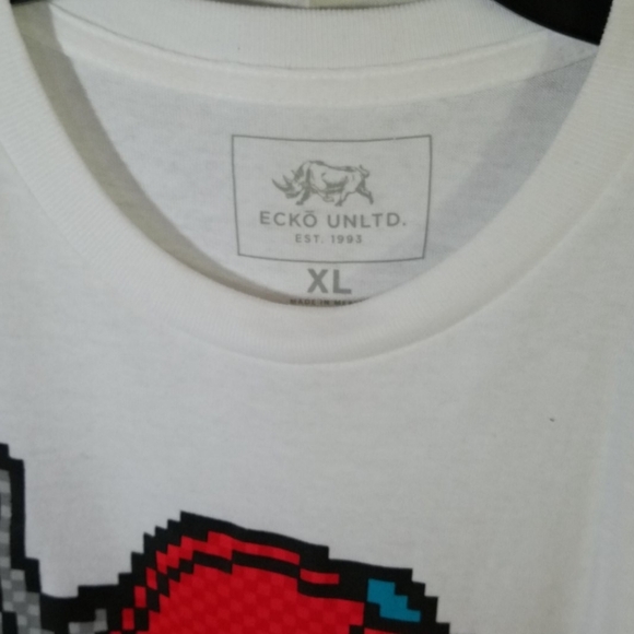 Echo UNLTD xl White Short Sleeve T-Shirt - Picture 2 of 2
